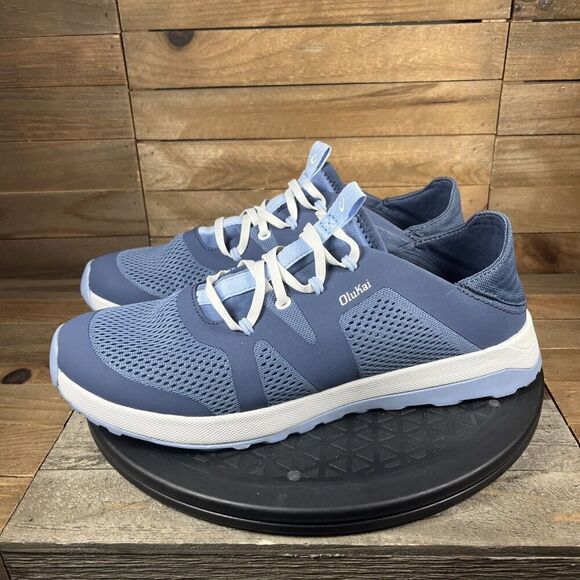 Olukai Shoes Womens Size 11 Huia Casual Sneaker Blue Mesh Round Toe NO INSOLES - Picture 3 of 10